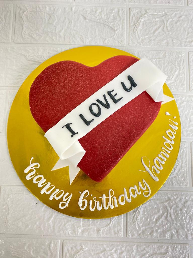 Love Cake-Fondant Heart